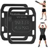 VEVOR Set Piastra di Peso per Allenamento di Forza Materiale in Ghisa 4,5kg 2 pezzi con Maniglia, Esercizio Fitness Muscolare, Superficie Testurizzata, Jogging, Camminata, Cross Training, da Palestra