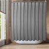 Barossa Design Tenda da doccia a nido d'ape, 400 x 170 cm, in tessuto pesante per smettere di soffiare, lavabile, idrorepellente, con 36 ganci antiruggine, grigio, 180 x 70 cm