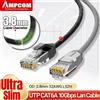 AMPCOM Cavo di rete AMPCOM Ultra sottile Cat6a, 3.8mm LSZH UTP RJ45 LAN rete Internet cavi ad alta velocità cavo per Router Modem PC