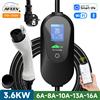 AFEEV 3.6KW Type1 SAE J1772 Caricatore EV portatile 16A Type2 Caricatore per auto elettrica GB/T EVSE Cavo di ricarica veloce Controllo APP WiFi