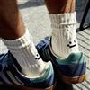 ZEXOLAP 4 paia di calzini da lavoro in cotone da uomo, calzini lunghi traspiranti per corsa, calzini casual da uomo, calzini da ciclismo