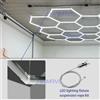 HAMRVL Cavi di sospensione regolabili da 10-250 cm Lampada a catena sospesa in acciaio Lampada da soffitto esagonale per luce Kit di accessori per filo di sollevamento Corda in acciaio