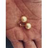 RWBUY Orecchini con Perle Naturali Autentiche del Mare del Sud AAAA+ 8-9MM, Oro 14K e 18K