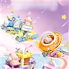 SEMBO BLOCK SEMBO Kawaii Lulu Pig Serie di auto Giocattoli da costruzione Blocchi di costruzione Nave da crociera Astronave Modello di treno Decorazioni Regali di compleanno