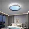 HomeLover Lampada da soffitto moderna a LED con cielo blu Luminosità intelligente Plafoniera rotonda dimmerabile per soggiorno, camera da letto, cucina, illuminazione lunare