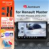 Junsun 360 ° Autoradio con telecamera panoramica per Renault Master, Nissan NV400, Opel Movano, modelli 2010-2021, con CarPlay wireless, Android Auto, GPS integrato, connettività cloud e eSIM 4G.