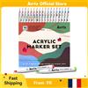 arrtx Pennarelli Arrtx, punta extra fine, penne con vernice acrilica, per pittura su roccia, legno, tela, pietra, vetro, uova di Pasqua, artigianato fai da te