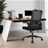 Milacyee Sedia da Ufficio Ergonomica Milacyee con Inclinazione a 90 Gradi ° Supporto Lombare con Braccioli Ribaltabili, Sedia Regolabile in Altezza