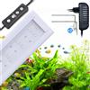 NONE Lampada per Acquario con Supporto Flessibile Regolabile, Molteplici Colori di Luce, Luminosità Regolabile e Interruttore Timer per Valorizzare il Colore dei Pesci nel Tuo Acquario