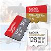 Sandisk Scheda di Memoria SanDisk MicroSD 32GB 64GB 128GB 256GB 512GB 1TB, Scheda Micro SD Extreme, Classe 10 U3 V30 4K UHD A2 micro SDXC