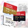 Sandisk Scheda Micro SD SanDisk High ENDURANCE 32GB 64GB 128GB 256GB ad Alta Velocità di Lettura e Scrittura U3 V30 4K per Droni e Videosorveglianza