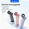 JISULIFE Ventilatore Portatile JISULIFE, Potenza Turbo ad Alta Velocità, Ricaricabile 5000mAh, Design Mini Tascabile, Ventilatore Personale da Viaggio