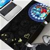 Bandai Tappetino per Mouse Anime Nero, Tappetino da Scrivania Esteso HD K-kingdom H-hearts, Tappetino per Tastiera, Accessori per Gaming su Laptop, Tappetino da Gioco XXL