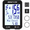 Bikevee Computer GPS per Bicicletta Intelligente in 12 Lingue con Bluetooth Wireless, Tachimetro, Contachilometri e Contatore di Velocità con Retroilluminazione