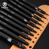 WUTA 1 Pezzo Perforatore Rotondo Nero 0.5-5mm, Punzone Cavo in Acciaio per Cinture di Orologi, Tela, Scrapbooking, Carta, Strumenti per Lavorazione del Cuoio