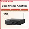 Douk Audio Amplificatore Bass Shaker Douk Audio 100W, Trasduttore Tattile, Mini Amplificatore Subwoofer, Amplificatore di Vibrazione per Home Theater
