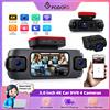 Podofo Dash Cam per Auto 3 Pollici, Registratore di Guida 1080P con 4 Telecamere a 360 Gradi, Sensore di Gravità, Visione Anteriore, Posteriore, Sinistra e Destra