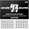 TALONGAMES Pattini per mouse universali da 4 mm per tappetini per mouse in vetro, punti rotondi 70 pezzi, bordo curvo, piedini per mouse da gioco (serie Iwa Mini)