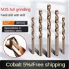 NONE Punta elicoidale M35 HSS-Co, codolo dritto DIN338, 0,5-9,0 mm, utensile da taglio ad alta durezza per foratura di acciaio inossidabile e metallo