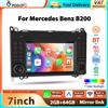 podofo Autoradio Podofo 2+64G 7'' per Mercedes Benz B200 2008-2011, lettore multimediale con Carplay, Android Auto, WIFI, Bluetooth, GPS e audio per auto.