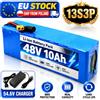 DAGENLY Pacco batteria al litio 48V 10Ah 13S3P 18650 Li-ion con connettore XT60+DC e BMS, caricabatterie 54,6V per e-bike e scooter elettrici, magazzino UE in Polonia, spedizione rapida