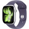 Apple Watch 11 GPS Alu Silver 46mm Sport Band Purple Fog S/M