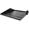 StarTech 2U Mensola Rack 19" Perforata Freestanding - 356x483 mm Nero