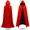 TK Gruppe Timo Klingler Mantello con cappuccio - Costume da vampiro per Halloween, Carnevale e feste in maschera, per bambini e adulti, double face