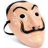 Costumed Maschera di Salvador Dali, unisex, per adulti, per carnevale, Halloween