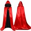 Costumed Mantello da vampiro con cappuccio - Per bambini e adulti, per Halloween, Carnevale e feste in maschera, double face