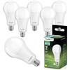 LUMILED 6 pezzi Lampada LED E27 A70 18W sostituisce 150W 2430lm 6500K bianco freddo 230V 260° angolo di emissione forma della lampadina non dimmerabile illuminazione interna goccia sorgente luminosa risparmio energetico lampada 6 pack