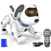 Giordanoshop Cane Robot Radiocomandato Cagnolino Interattivo Giocattolo per Bambini a Batteria Bianco