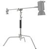Lustrens Supporto C in acciaio inossidabile al 100%, altezza massima 172 cm, dotato di 2 teste di presa