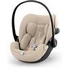 CYBEX Gold Seggiolino auto Cloud G3 Plus, Dalla nascita a circa 24 mesi, Per bambini da 40 cm a 87 cm, Max. 13 kg, Funzione di rotazione a 180°, Tessuto a rete, Incl. riduttore per neonati, Almond Beige