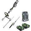 EGO Multitool MHCC 1022 E 2B - Kit Promo Tagliasiepi e Potatore - Include 2 Batterie 2,5 Ah e Caricatore