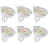 SCNNC Lampadina LED GU5.3 MR16 12V 5W 500LM Bianco Caldo 3000K | Non Dimmerabile, Equivalente 50W Alogena, Lampadine Faretti LED GU5.3 per Plafoniera, Illuminazione Paesaggistica, 6 Pezzi