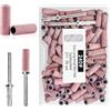 flintronic 100 Pezzi Nastri Abrasivi Manicure, mini 240# Levigatura Bande, con 2 punte da trapano da 3/32 di pollice aggiornabili, adatte per appassionati di unghie