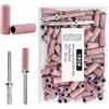 flintronic 100 Pezzi Nastri Abrasivi Manicure, mini 180# Levigatura Bande, con 2 punte da trapano da 3/32 di pollice aggiornabili, adatte per appassionati di unghie