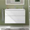 evineo ineo5 evo mobile La: 100 cm, 2 scomparti estraibili, con maniglia incassata, per lavabo Geberit Renova Plan Slim,, BE5045WH, ineo5 evo [Mobili da Bagno > Mobili Lavabo]