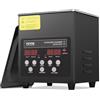VEVOR Pulitore a Ultrasuoni 2 L Macchina per Pulizia a Ultrasuoni Digitale da 60 W 40 kHz con Modalità Delicata e Degasaggio Migliorato, con Riscaldatore per Gioielli, Occhiali, Utensili, Contenitori