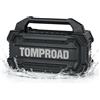 TOMPROAD Cassa Bluetooth Potente, Altoparlante Portatile per Esterni, 160W, IPX6 | Bass Boost, Fino a 24 Ore, USB/AUX, Bluetooth 5.3, Impermeabile e Maniglia Robusta, per Campeggio, Spiaggia e Giardino, Nero