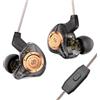 keephifi CCZ MC02 MAX IEM, auricolari cablati per musica, film, giochi | Driver a doppio magnete da 10 mm, suono Hi-Fi, jack da 3,5 mm, bassi profondi, cavo rimovibile OFC 5N