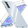 Yohii Cover per Samsung Galaxy A57 5G con 2 Pezzi Vetro Temperato, [Protezione Fotocamera] Custodia Antiurto Chiaro, TPU Morbido Silicone Antigraffio Anti Ingiallimento Case, Trasparente