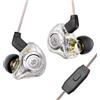 keephifi CCZ MC02 MAX IEM, auricolari cablati per musica, film, giochi | Driver a doppio magnete da 10 mm, suono Hi-Fi, jack da 3,5 mm, bassi profondi, cavo rimovibile OFC 5N