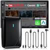 ATOTODIRECT Adattatore CarPlay Wireless Android Auto, 4GB+32GB AI Box 3 in 1 per Cavo OEM CP/AA, Doppio WiFi e Hub Bluetooth IoT, AI Box CarPlay per Netflix/YouTube/TikTok/TF Scheda, DriveChat AI Voice, CB4B