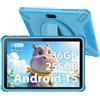 DOFACESH Tablet 10 pollici con Android 15.0, 36GB RAM+256GB ROM (SD espandibile), Controllo genitori, Widevine L1/5MP+2MP/5G WiFi 6/Bluetooth-tablet educativo(Blu)