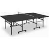 JOOLA Tavolo da ping pong per interni JOOLA BLACK 13i con telaio di base pieghevole - rete di fissaggio inclusa, nero, 274 x 152,5 x 76 cm