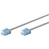 Lustrens Cavo patch Cat 6A, sottile, 0,5 metri, U/UTP, 10 Gbit/s, grigio