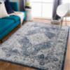 Livabliss Vienna Tappeto Vintage Tappeto per Soggiorno, Corridoio, Cucina Tappeti Salotto Classico, Orientale, leggera Manutenzione Pelo Corto, Grande, 160x220 cm Grigio e Blu