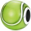 ShiYu Charm a forma di palla da tennis per braccialetto Pandora, in argento Sterling 925, regalo per donne, uomini e ragazze